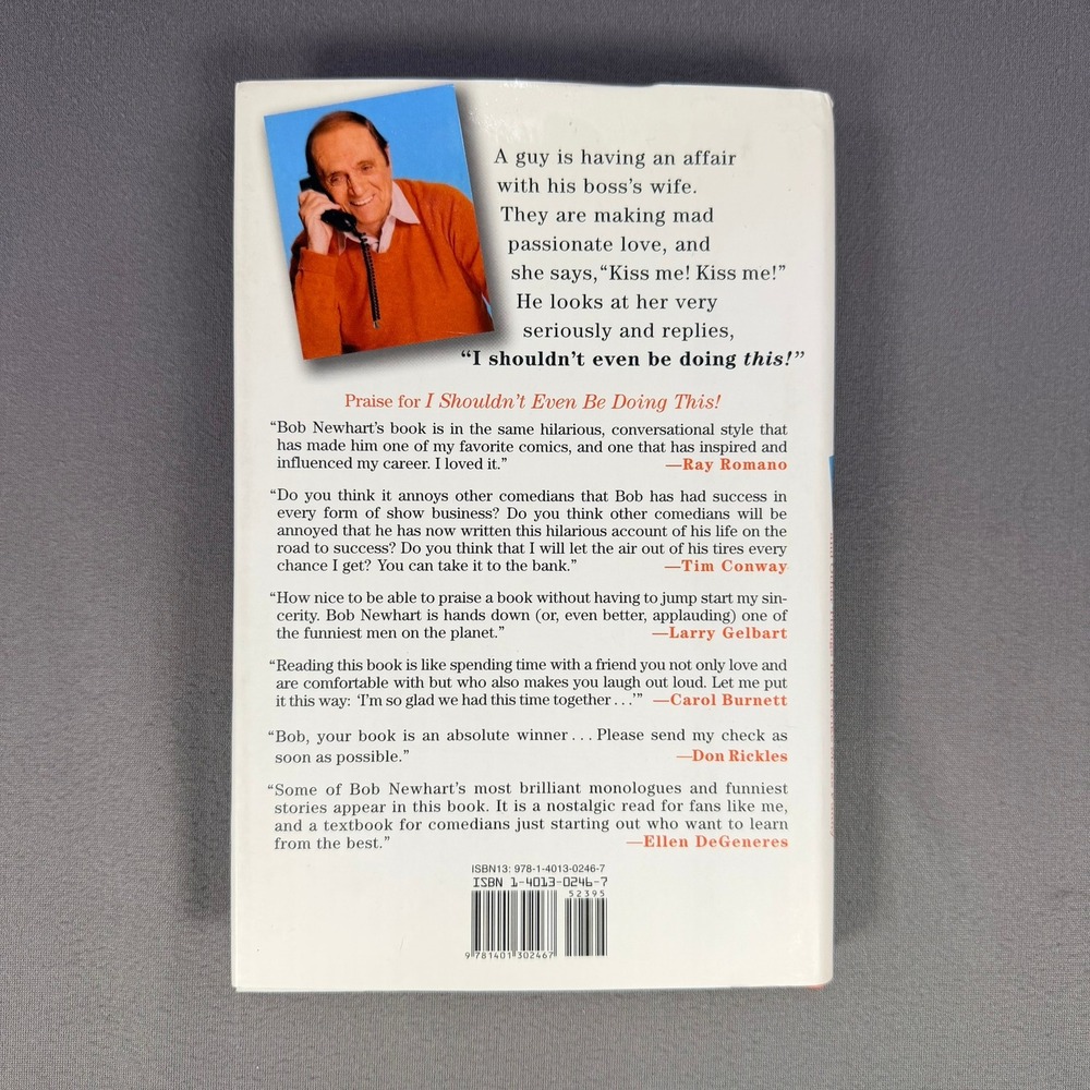 Bob‎ Newhart I Shouldn't Even Be Doing This Hardcover 1st Ed 1st Print Memoir - Picture 3 of 9